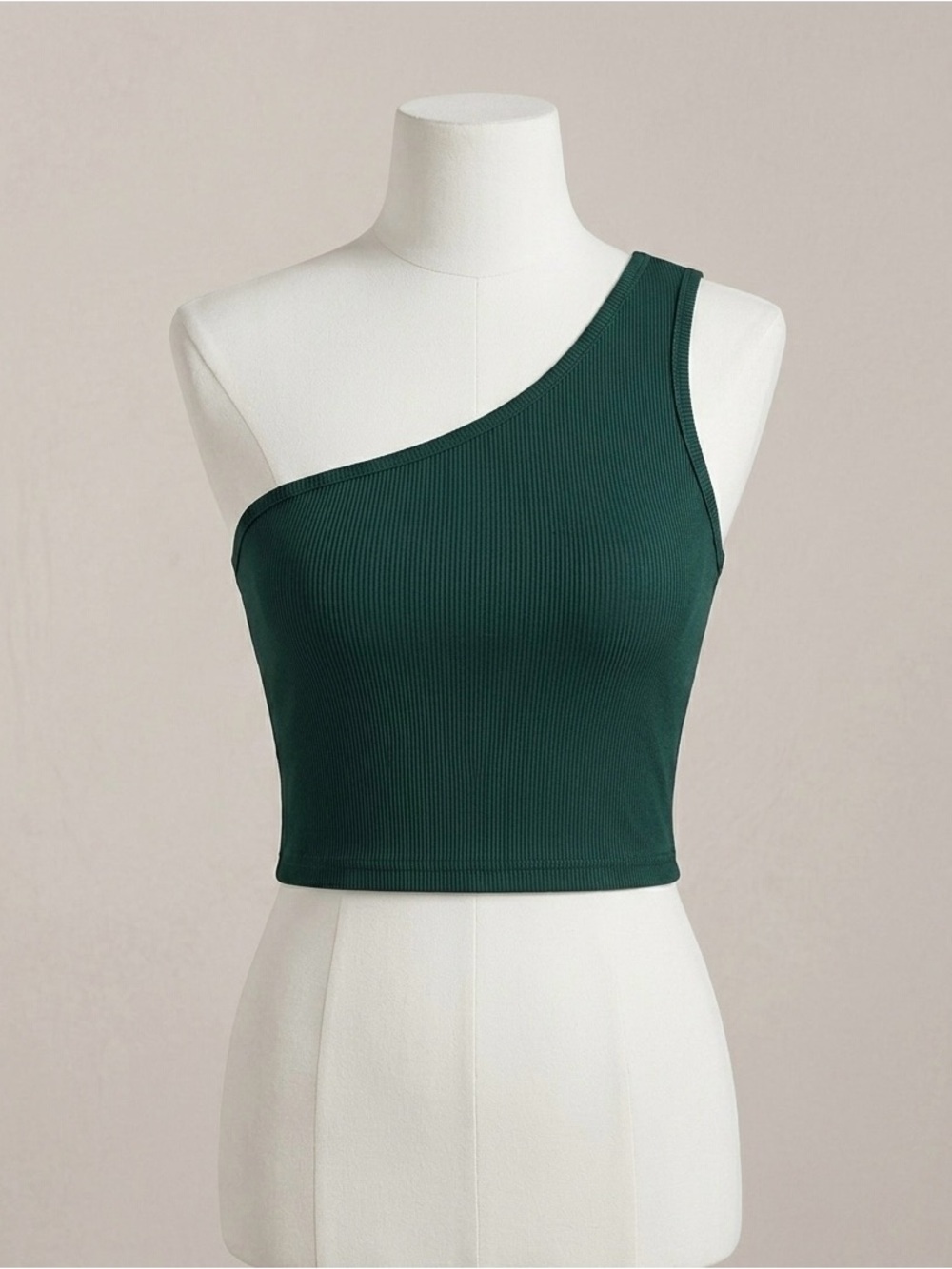 One-shoulder crop top